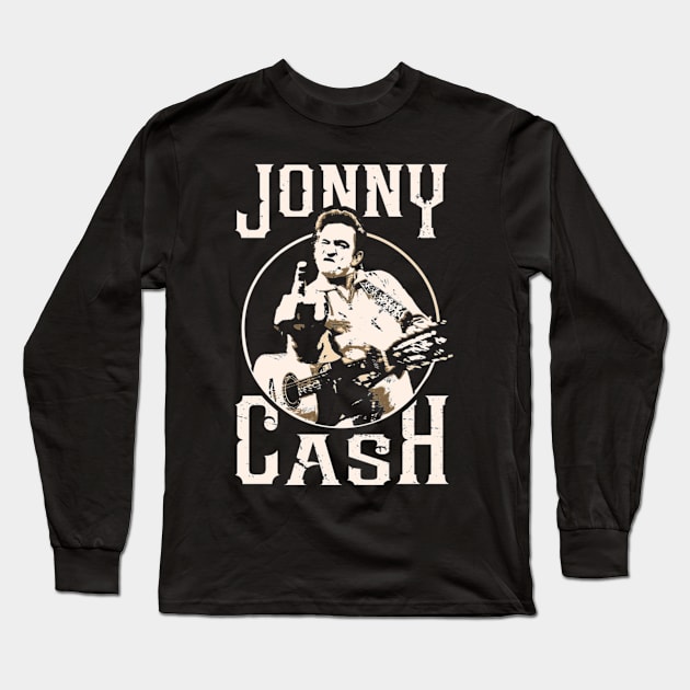 johnny CASH Long Sleeve T-Shirt by drydenshops
